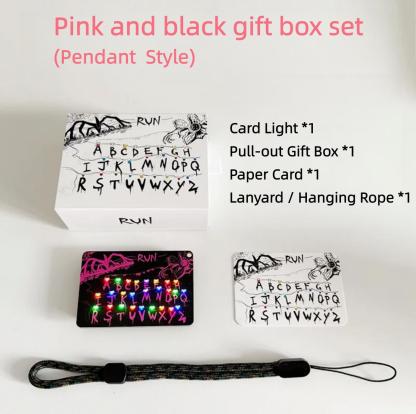 [Stranger Things] Handmade DIY Light-Up Alphabet Card Keychain