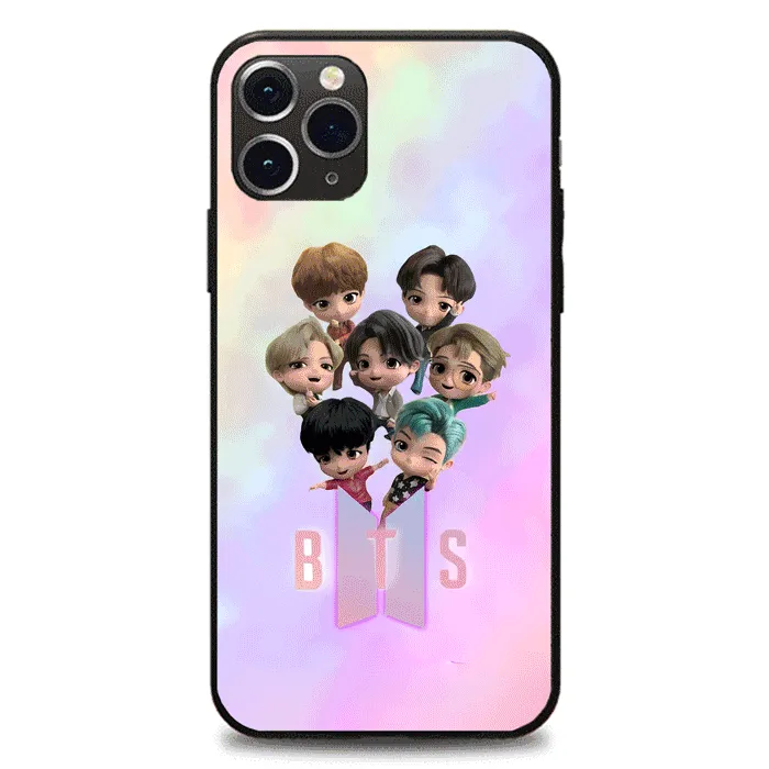 [BTS] Colorful Laser Phone Case-black