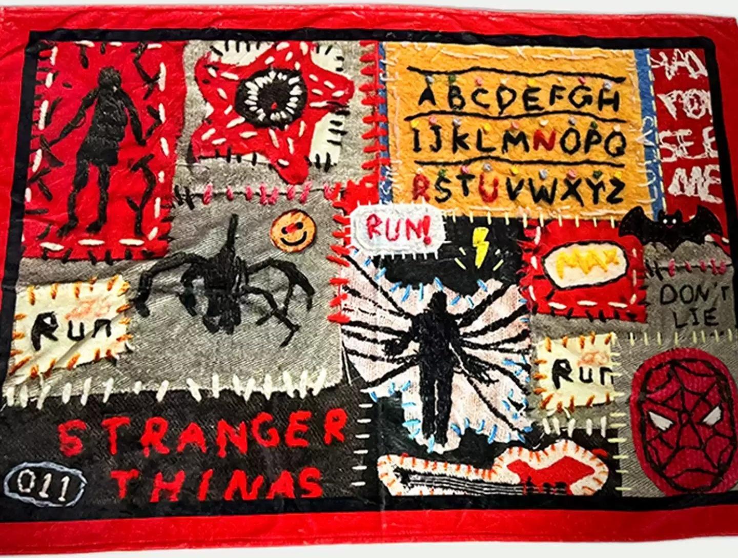 [Stranger Things] Handmade Flannel Nap Blanket