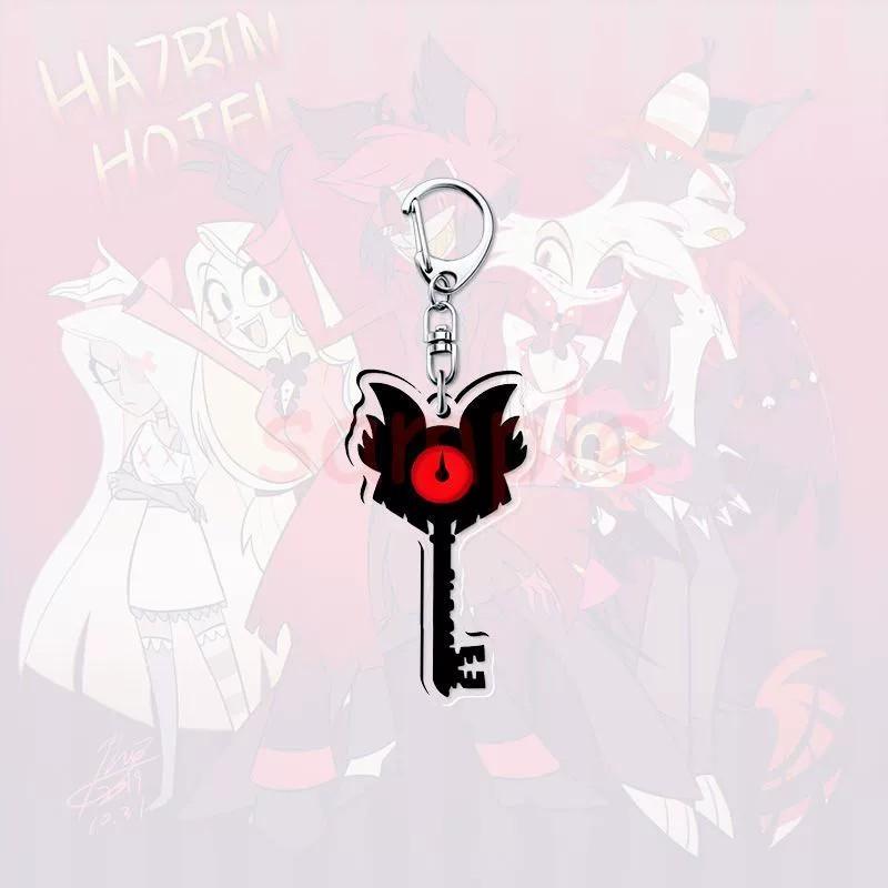 [Hazbin Hotel] Keychain Set 8 Unique Character Keys Demonic Hotel Collection