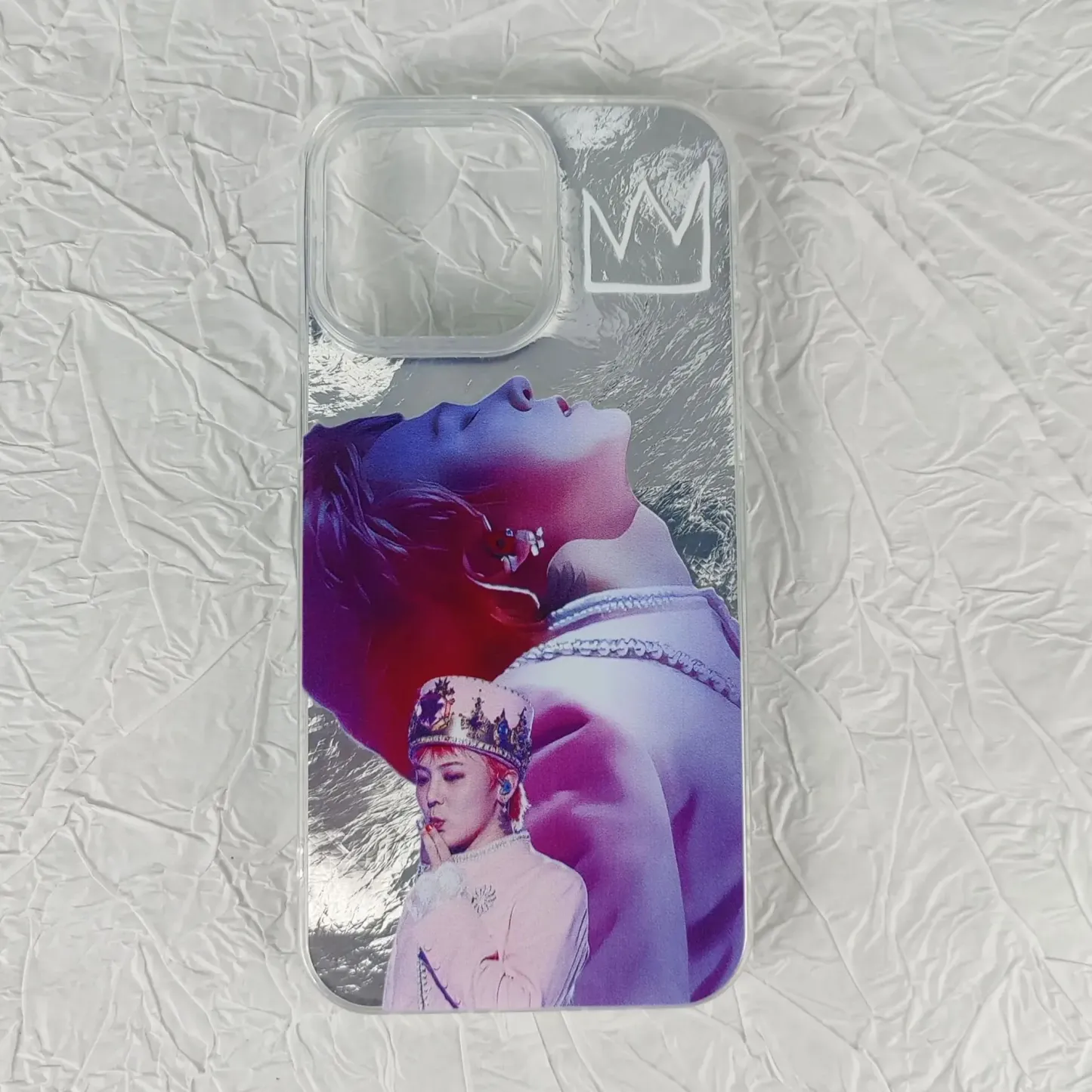 G-DRAGON HOME SWEET HOME Tin Foil Texture Phone Case 