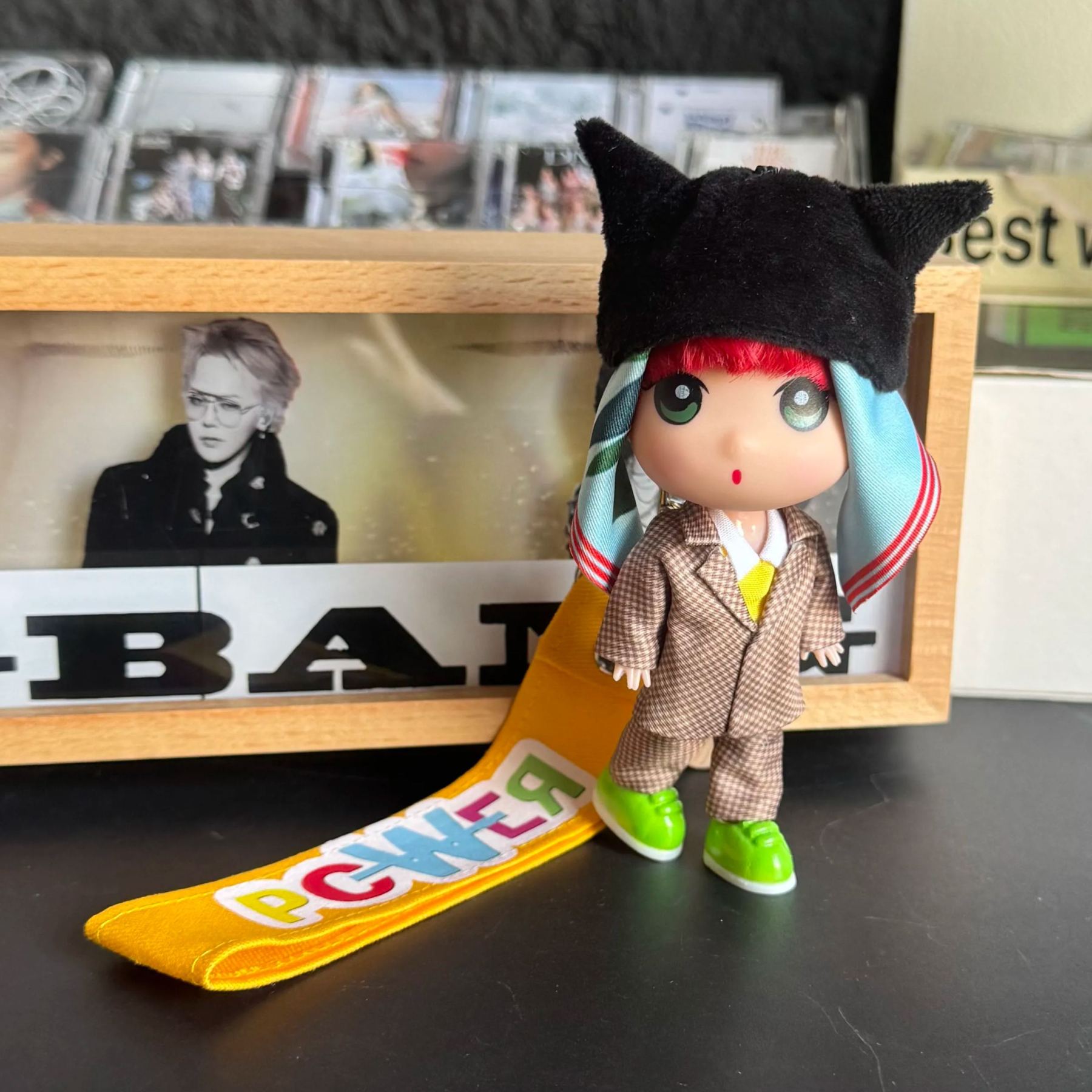 G-DRAGON POWER Cute Doll Figurine Pendant Keychain