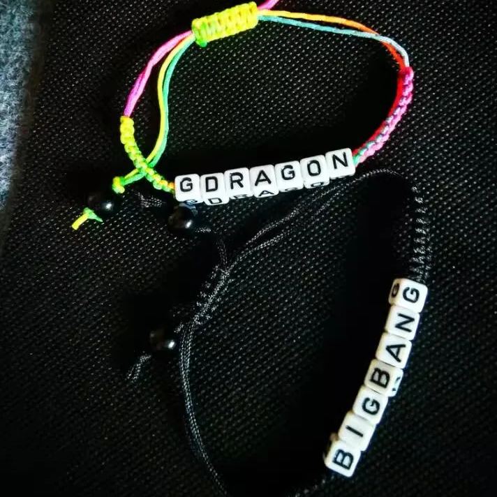 Bigbang G-DRAGON With EXO Lu Han Tfboys Wang Junkai Hand-Woven Rope Couple Custom Bracelet