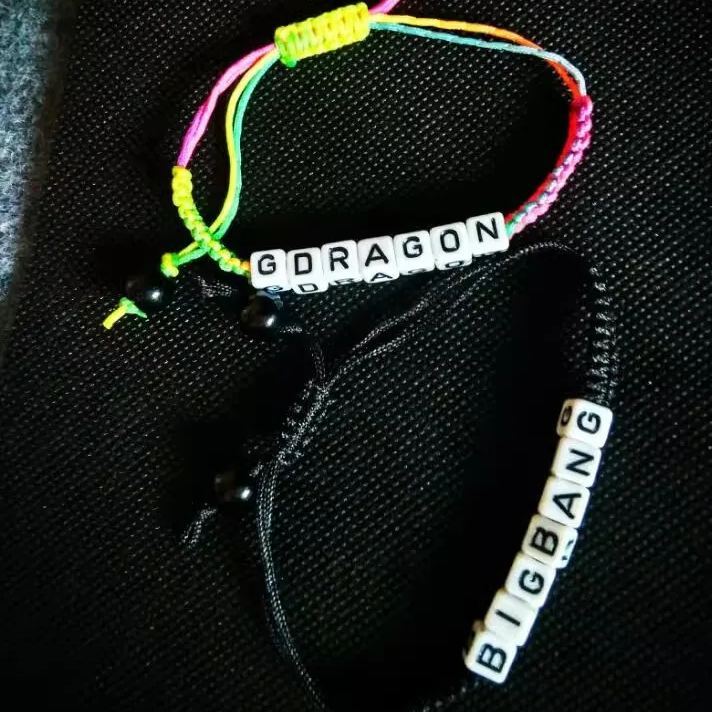 Bigbang G-DRAGON With EXO Lu Han Tfboys Wang Junkai Hand-Woven Rope Couple Custom Bracelet