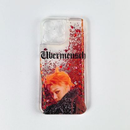 G-DRAGON Glitter Liquid Sand Phone Case - Red