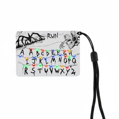 [Stranger Things] Handmade DIY Light-Up Alphabet Card Keychain