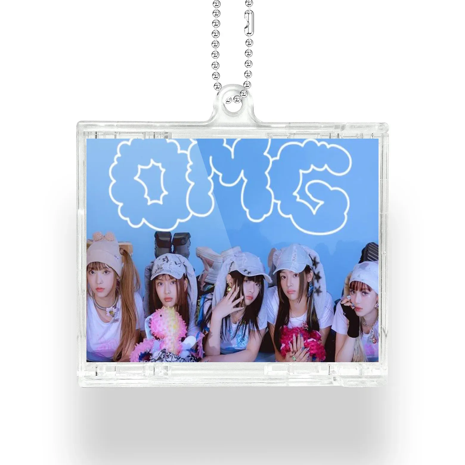[NEWJEANS/OMG] Mini Vinyl NFC Album Keychain CD Music Keychain Pendant