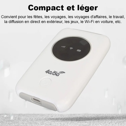 Wifi 5G sans fil, trafic illimité, accès Internet gratuit à vie！