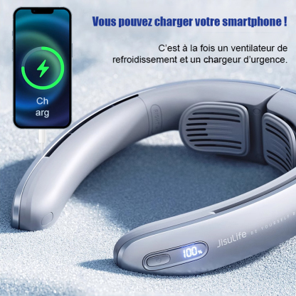 Ventilateur de cou avec refroidissement de 16° en 1 seconde 