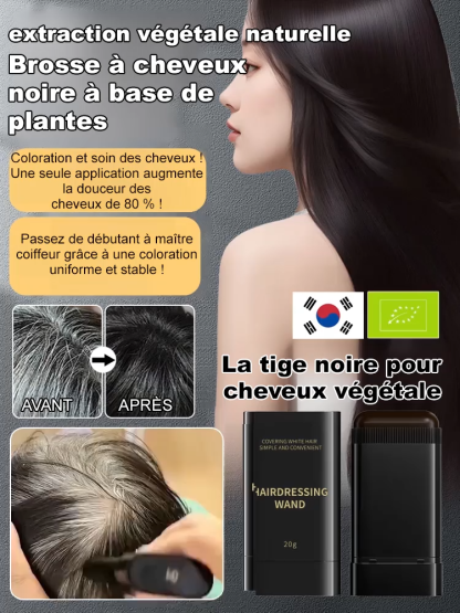 La tige noire pour cheveux végétale