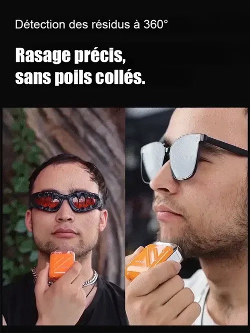 Rasage parfait en 1 seconde, utilisant des lames de qualité aéronautique, tranchantes et ne blessant pas la peau !