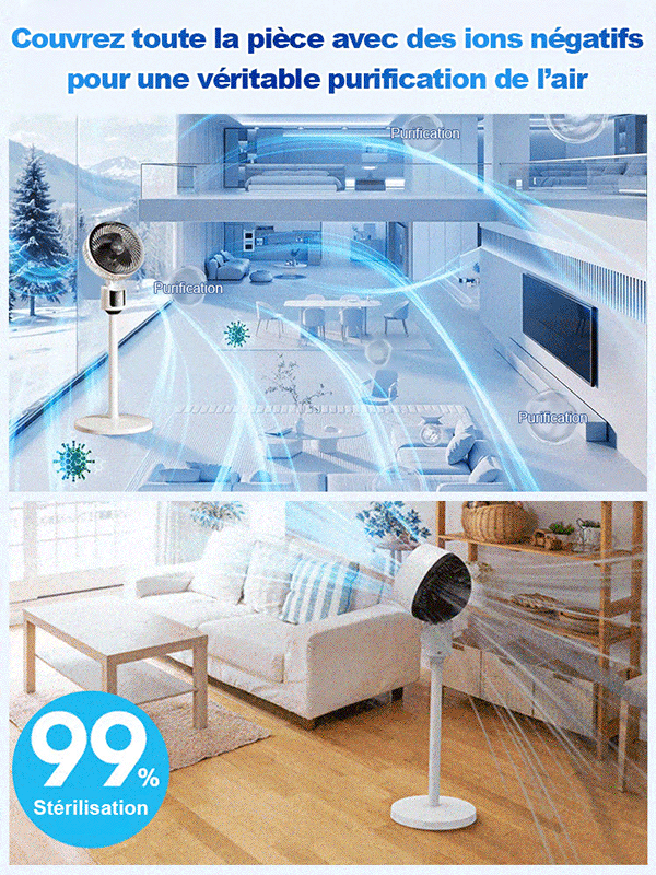 Ventilateur de circulation d'air pour l'été 