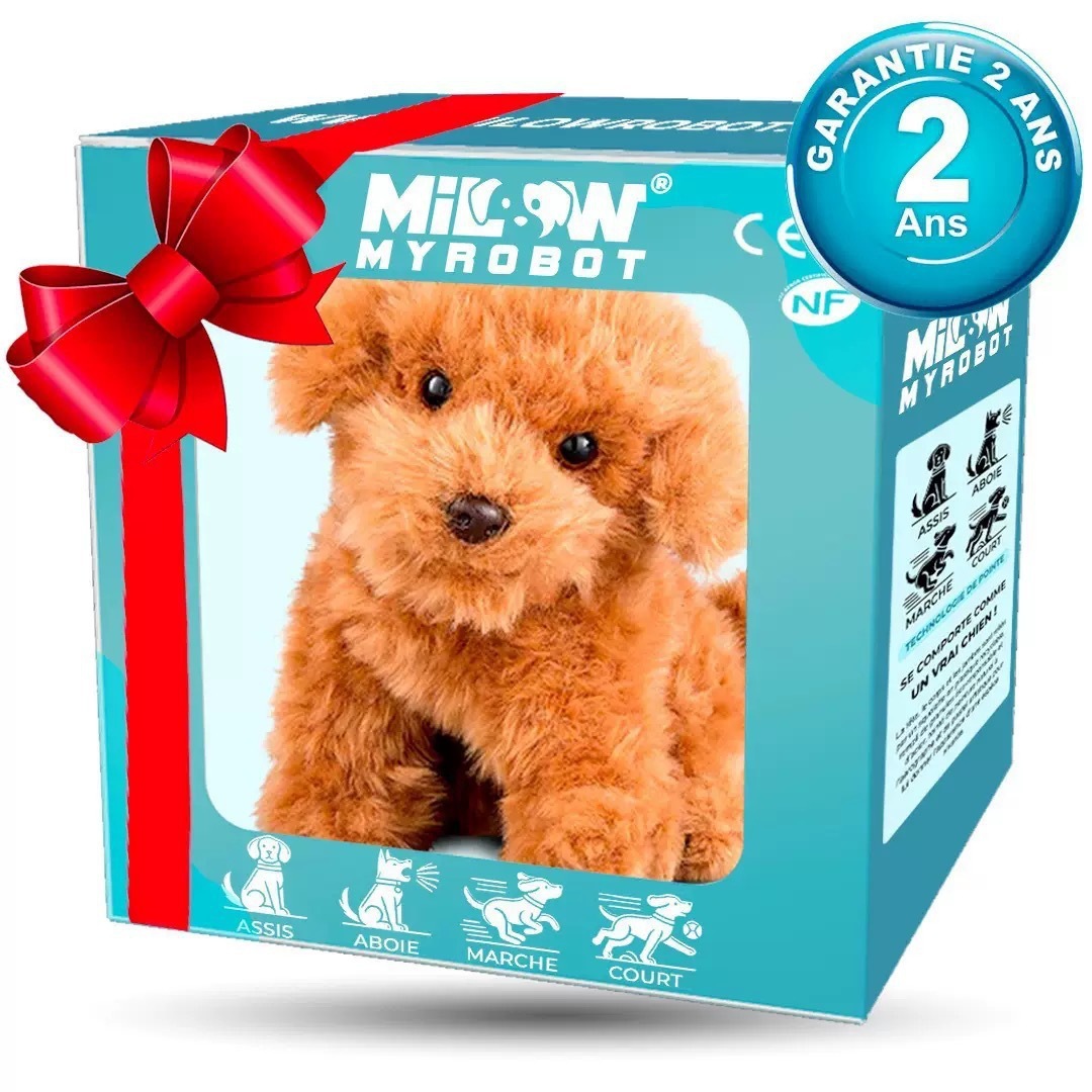Mon chiot robot réaliste Mon chiot robot en peluche à poils courts
