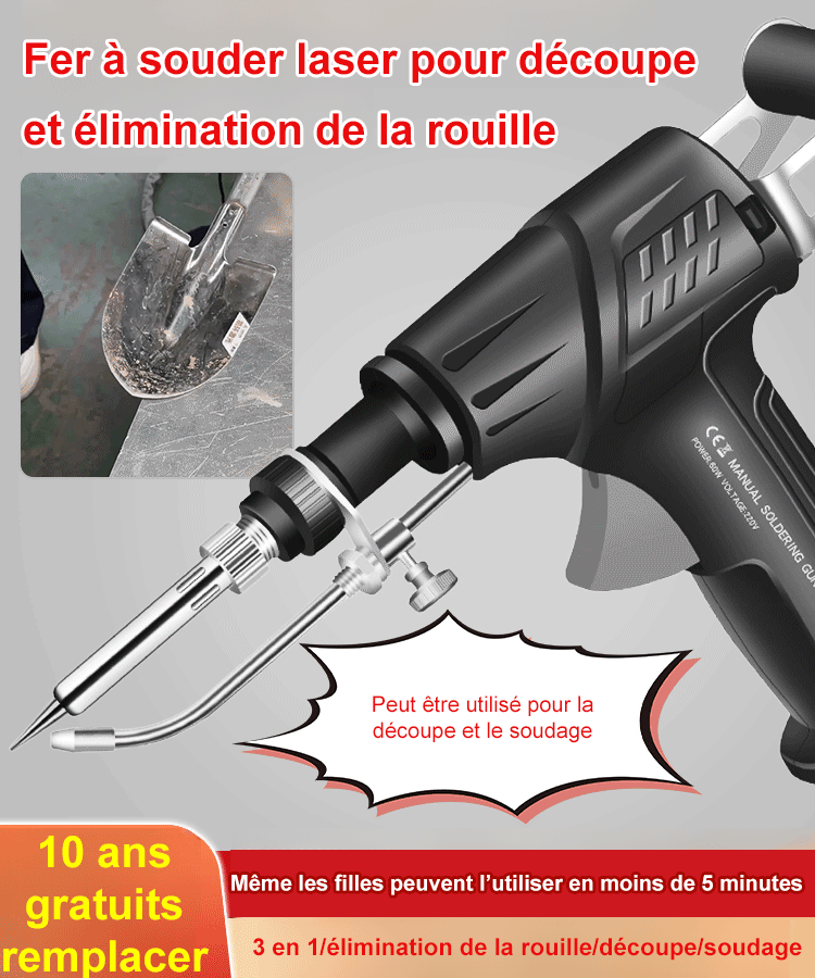 Outil de soudage laser industriel à chauffage interne