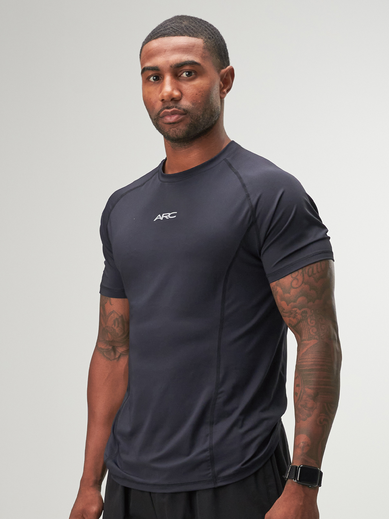 ARC Activewear Performance Compression Top T Shirt Gym Workout