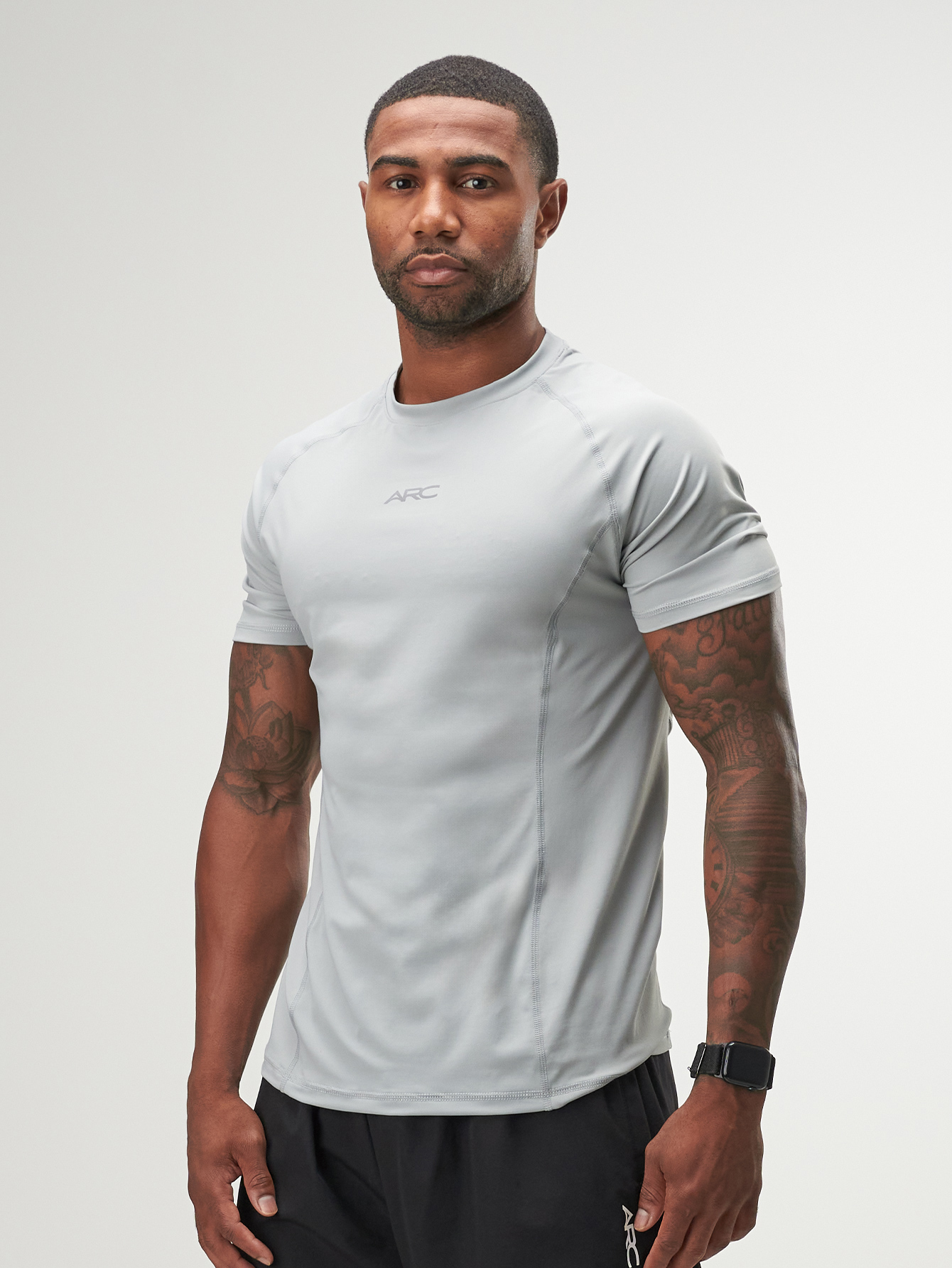 ARC Activewear Performance Compression Top T Shirt Gym Workout