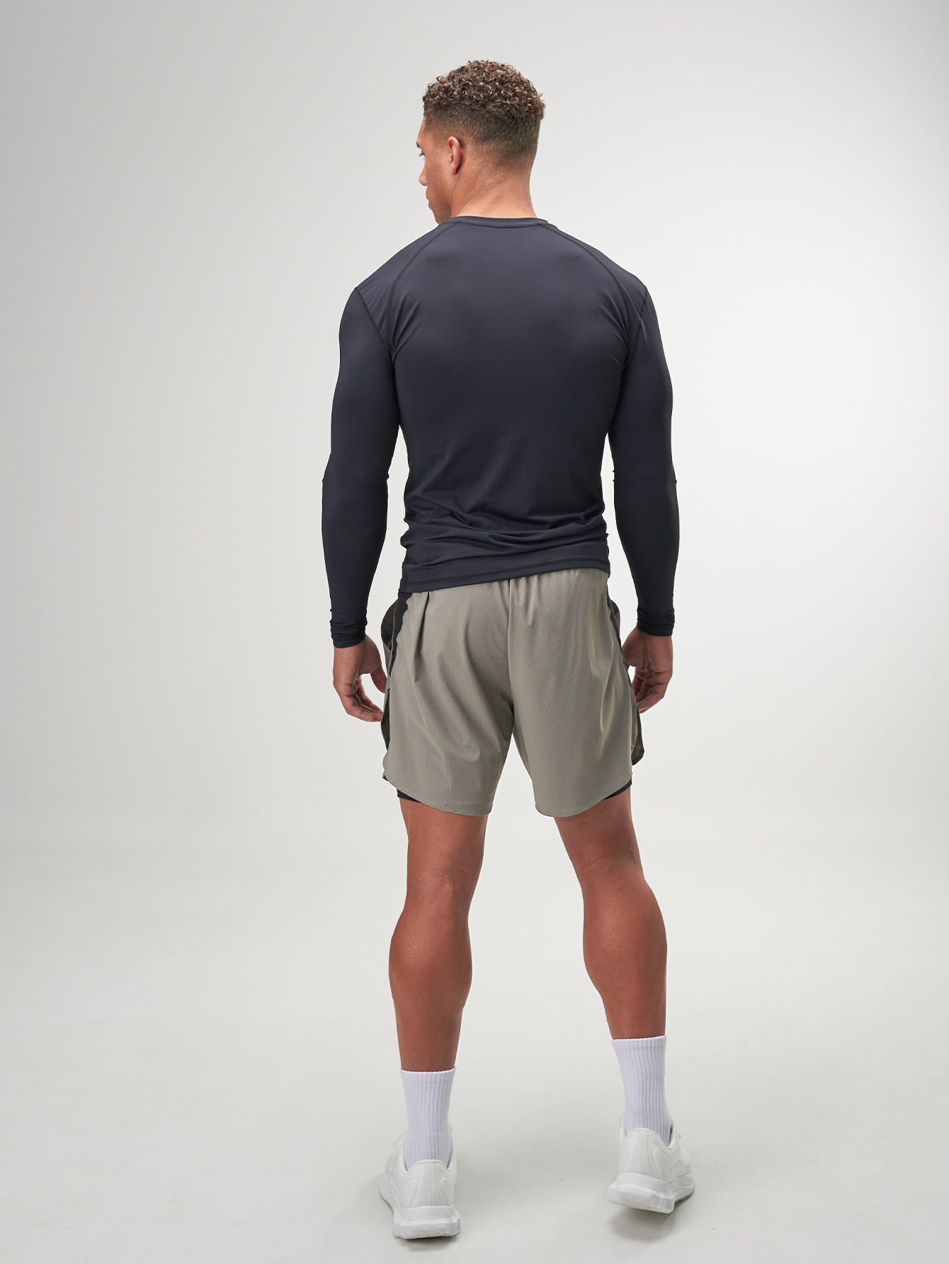 ARC Activewear Seamless Performance Compression Top T Shirt Gym Workout Long Sleeve