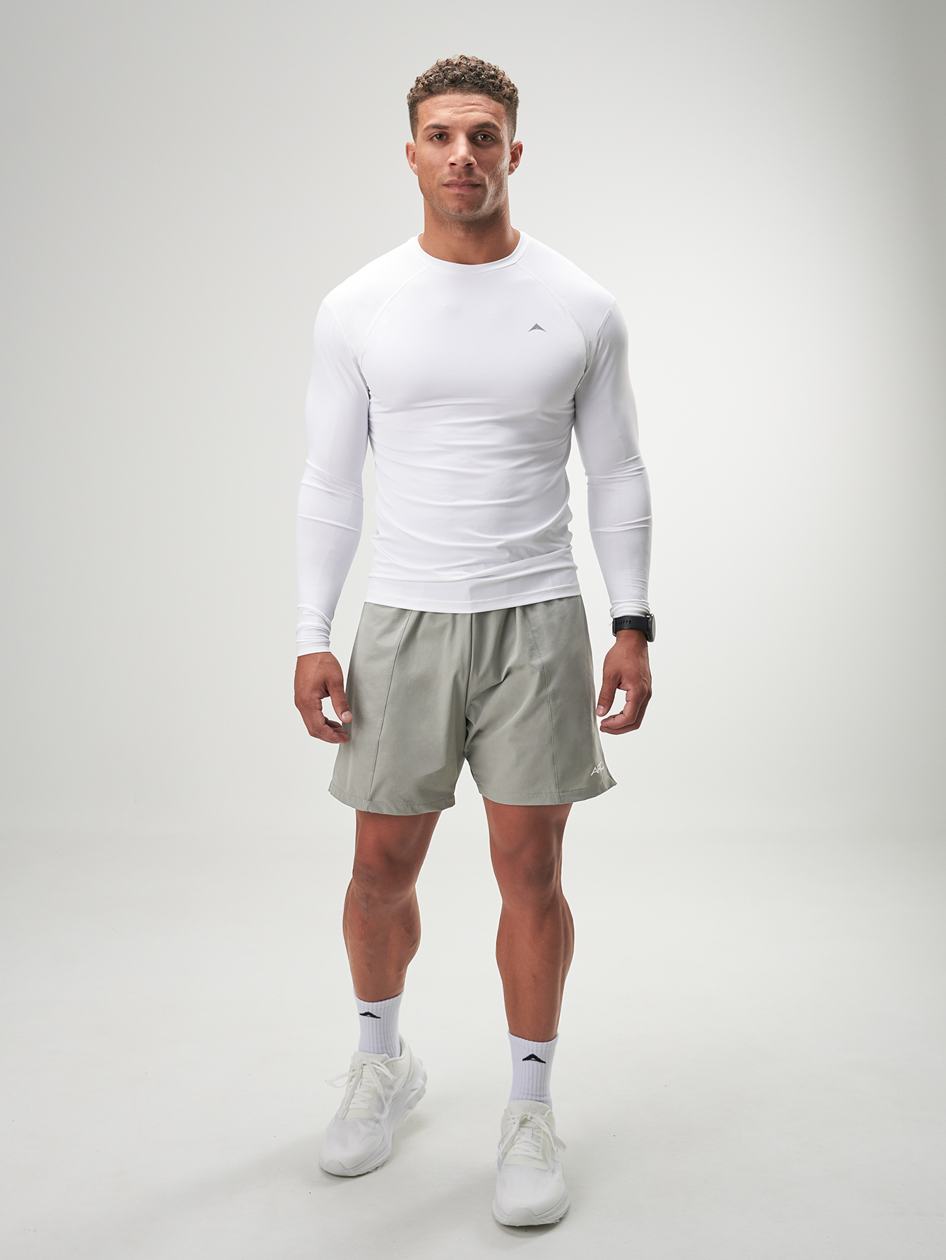 ARC Activewear Seamless Performance Compression Top T Shirt Gym Workout Long Sleeve