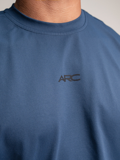 Motion Cap Sleeve Tank - Blue