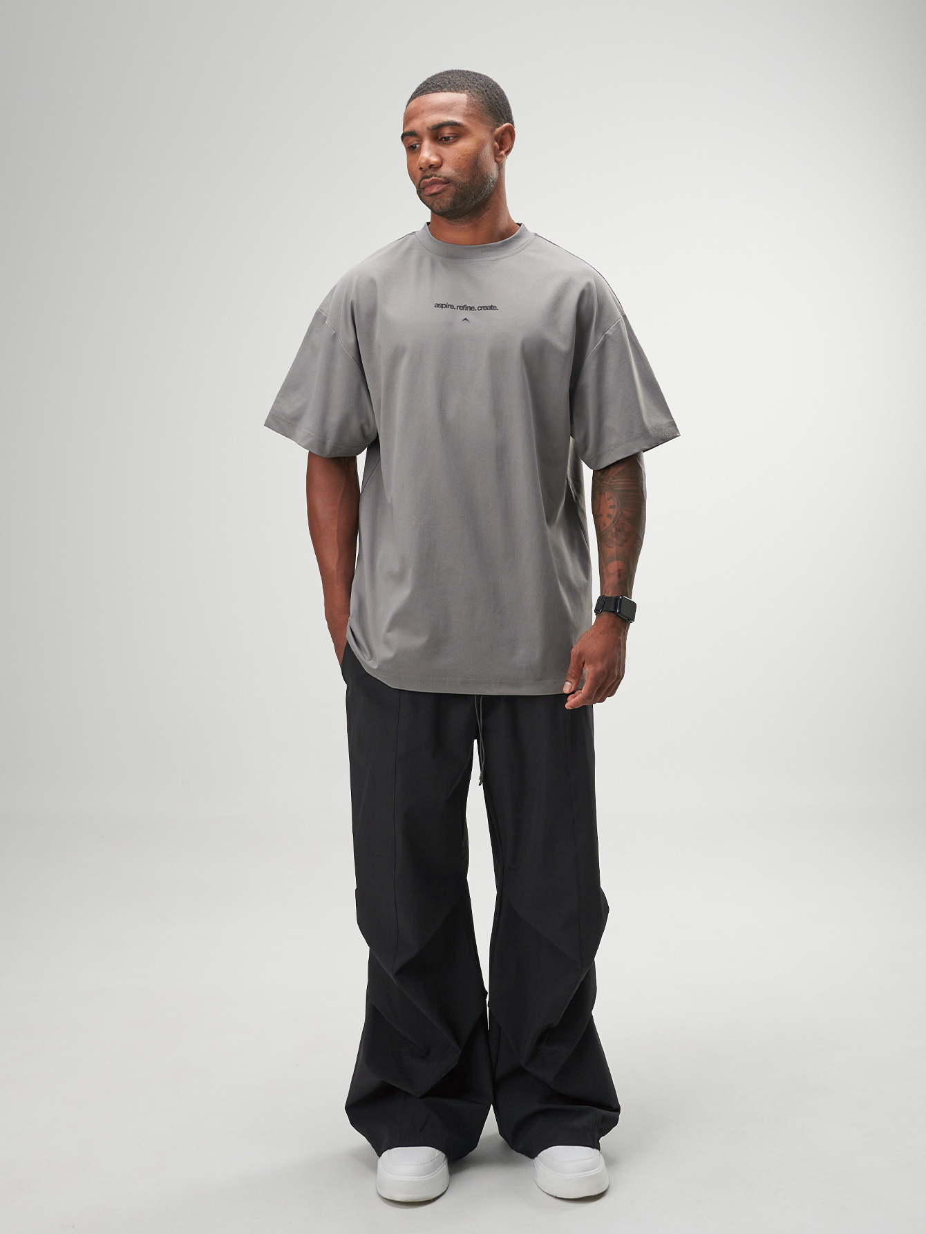 Aspire Oversized T-shirt - Grey | ARC by SIGMAS