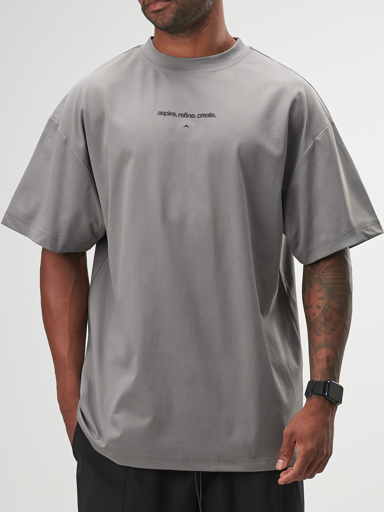 Aspire Oversized T-shirt - Grey | ARC by SIGMAS