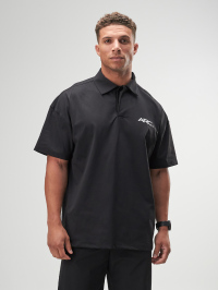 ARC Activewear Boxy Oversized Polo Shirt Performance Top Gym Workout