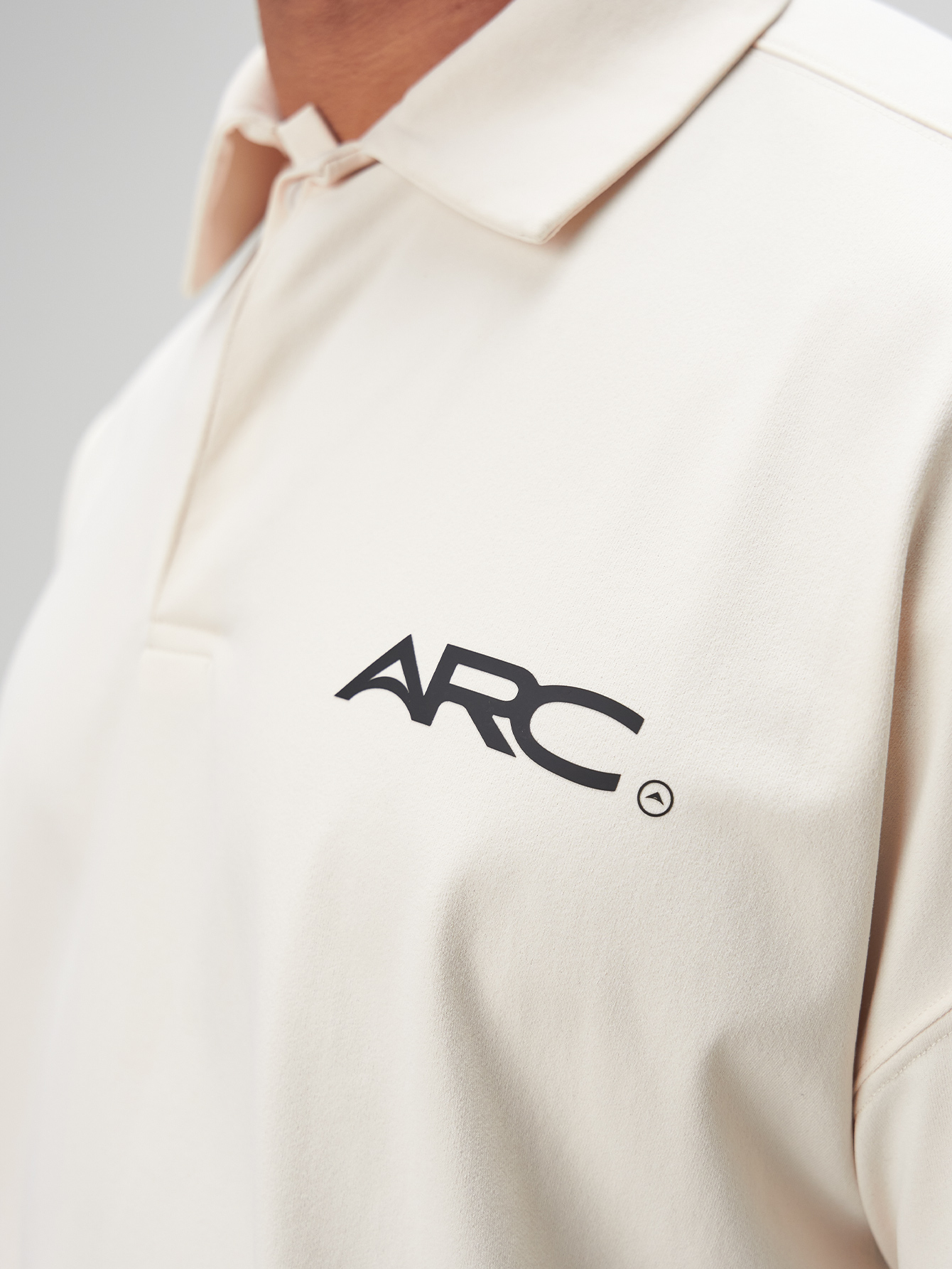 ARC Activewear Boxy Oversized Polo Shirt Performance Top Gym Workout