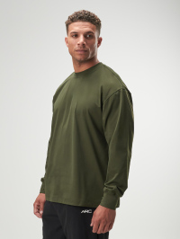 ARC Men's Simple Print Quick-Dry No Stretch-Out Crew Neck Long Sleeve T-Shirt