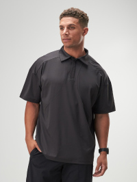 ARC Activewear Boxy Oversized Polo Shirt Performance Top Gym Workout