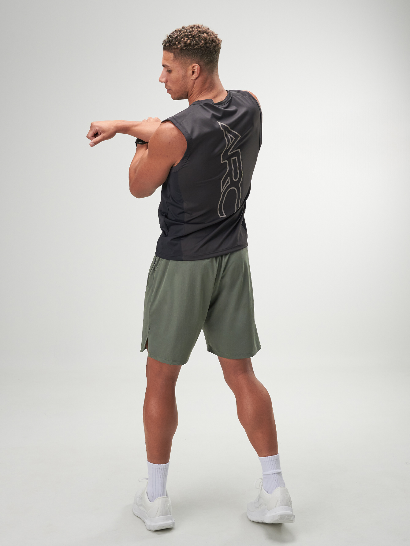 ARC Activewear Tanktop Cutoff Tee Sports Tank Running Gym Workout Summer