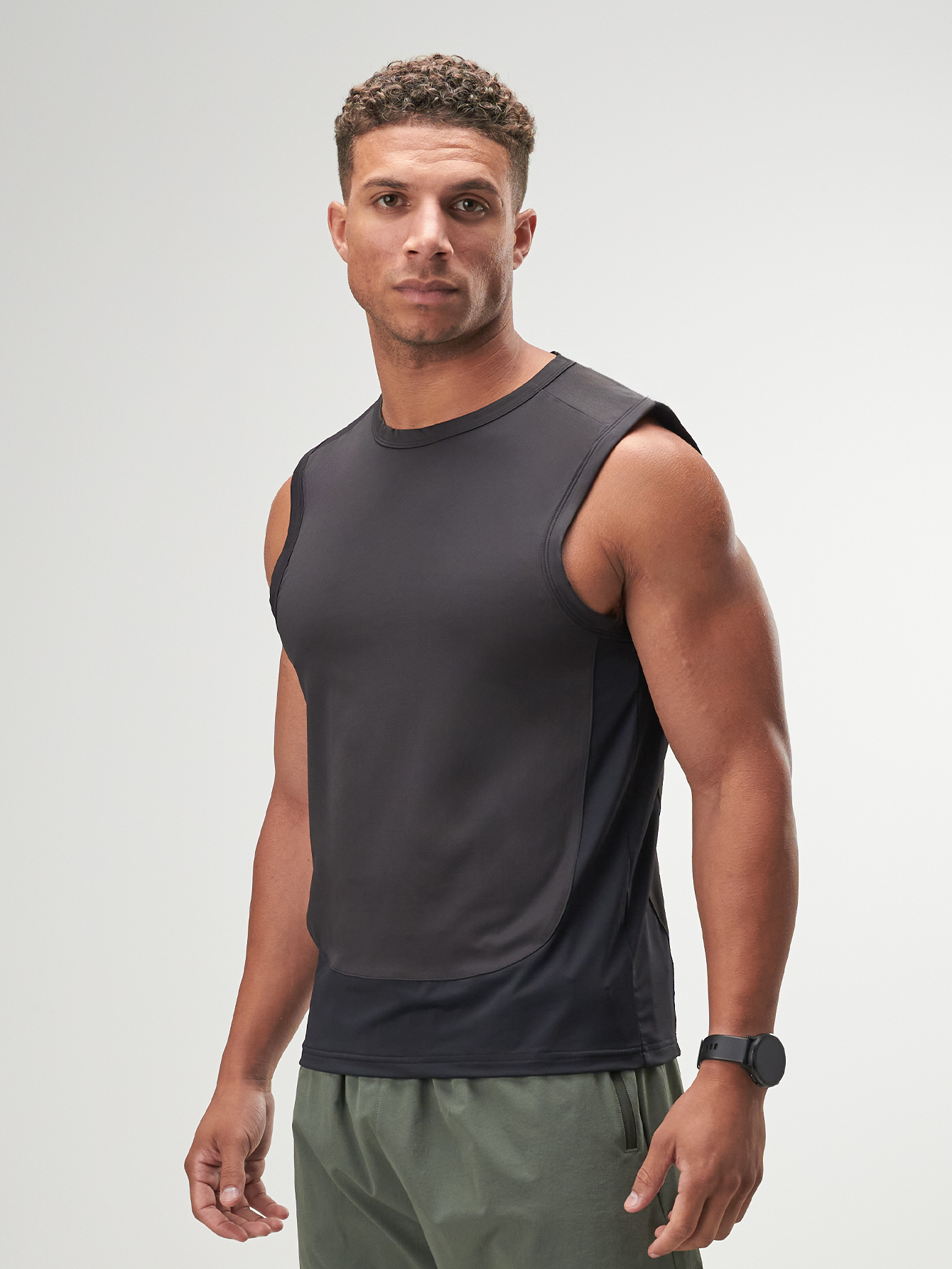 ARC Activewear Tanktop Cutoff Tee Sports Tank Running Gym Workout Summer