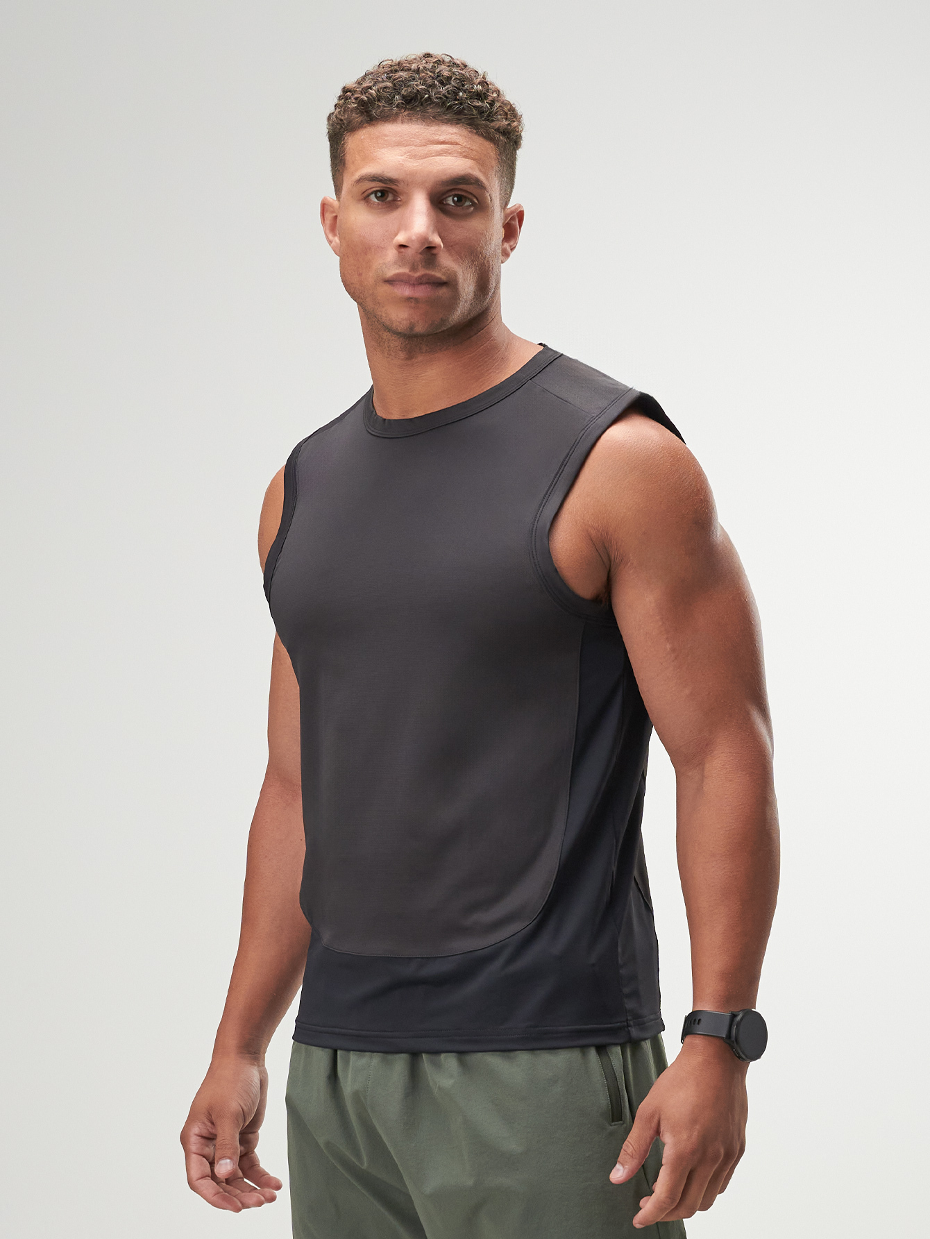 ARC Activewear Tanktop Cutoff Tee Sports Tank Running Gym Workout Summer