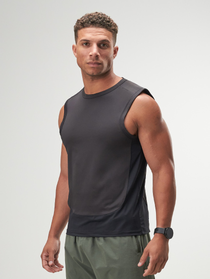 ARC Activewear Tanktop Cutoff Tee Sports Tank Running Gym Workout Summer