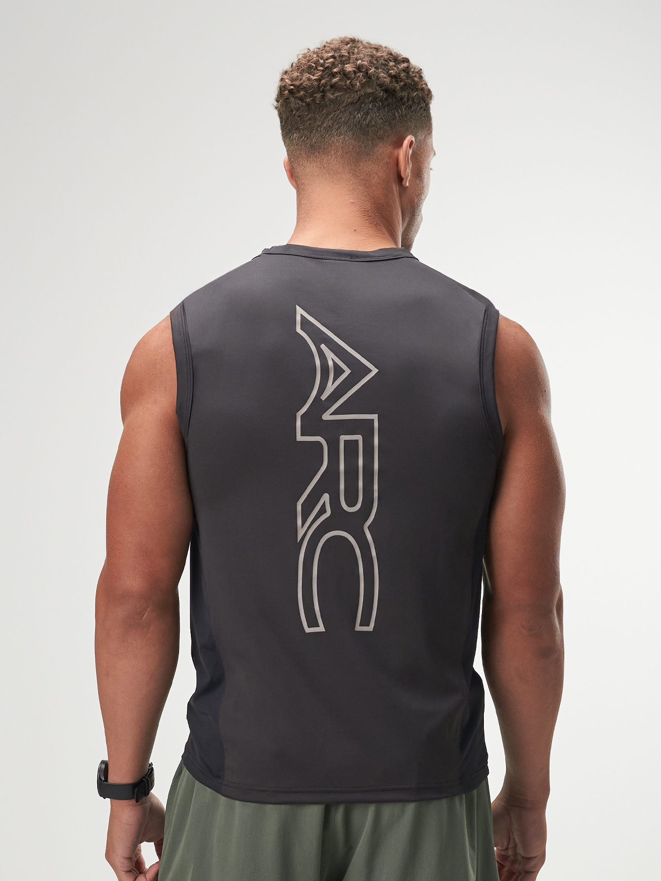 ARC Activewear Tanktop Cutoff Tee Sports Tank Running Gym Workout Summer