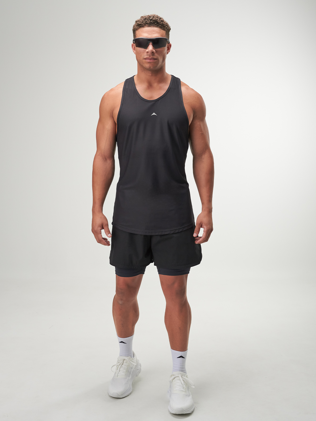 ARC Activewear Tanktop Cutoff Tee Stringer Sports Tank Running Gym Workout Summer