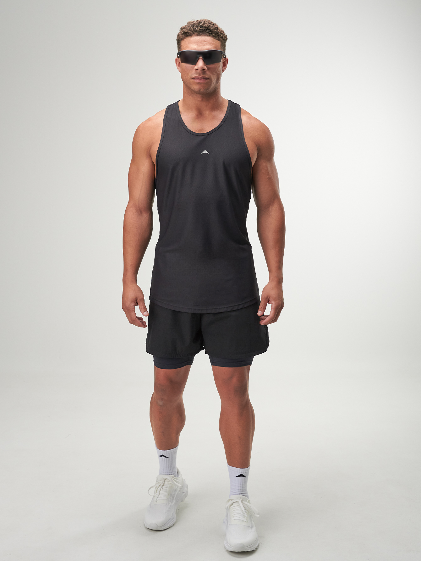 ARC Activewear Tanktop Cutoff Tee Stringer Sports Tank Running Gym Workout Summer