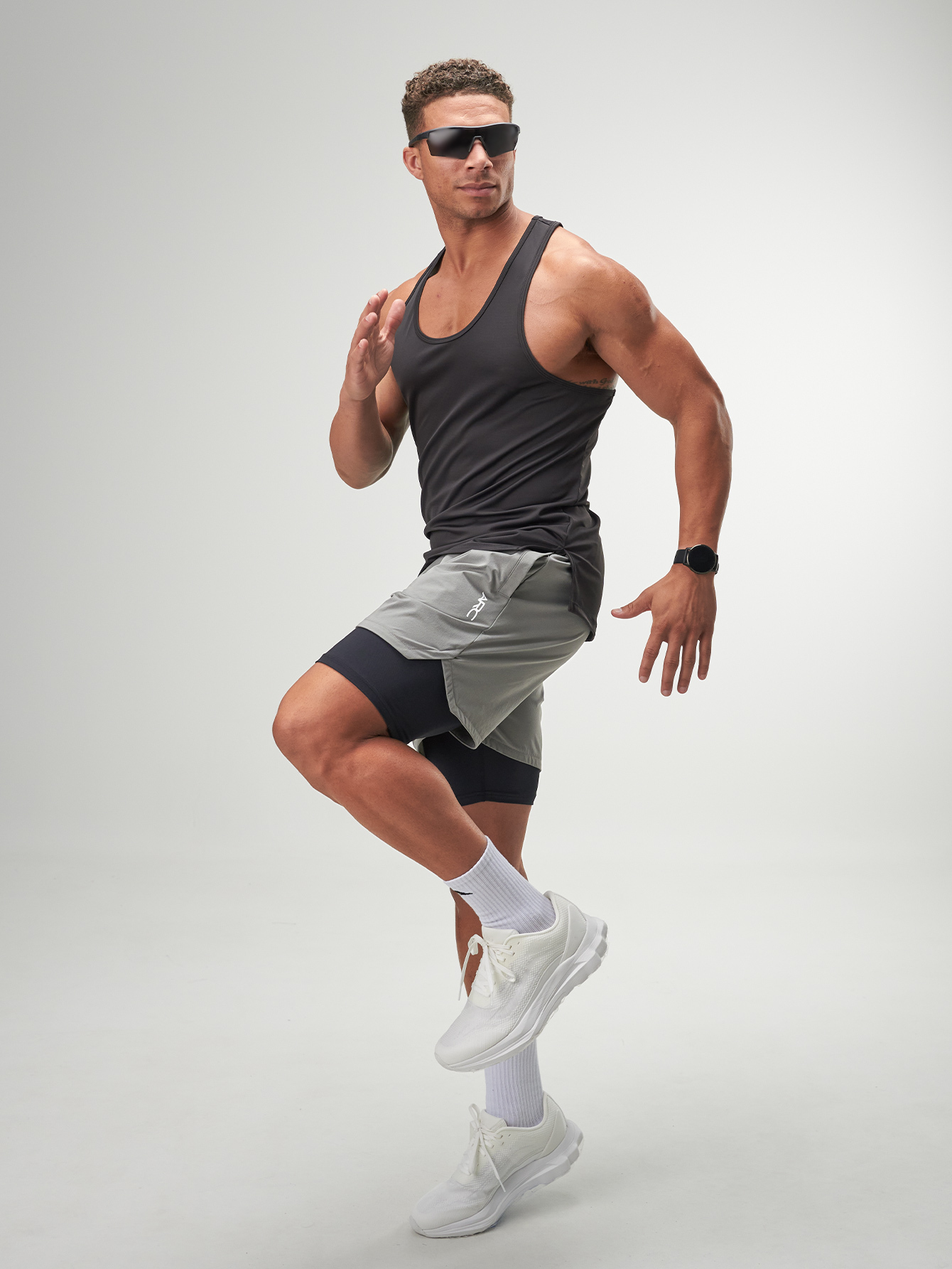 ARC Activewear Tanktop Cutoff Tee Stringer Sports Tank Running Gym Workout Summer