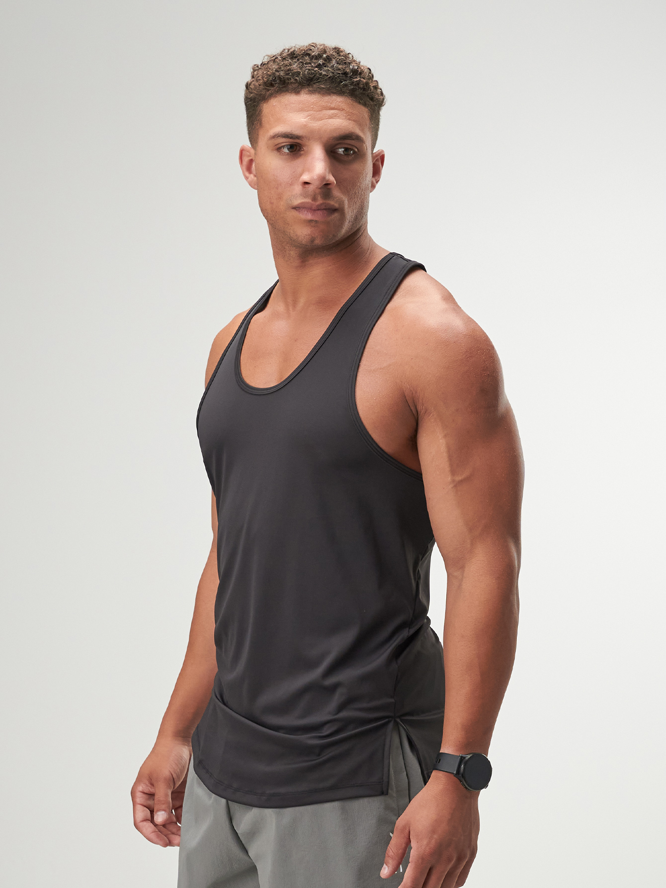 ARC Activewear Tanktop Cutoff Tee Stringer Sports Tank Running Gym Workout Summer