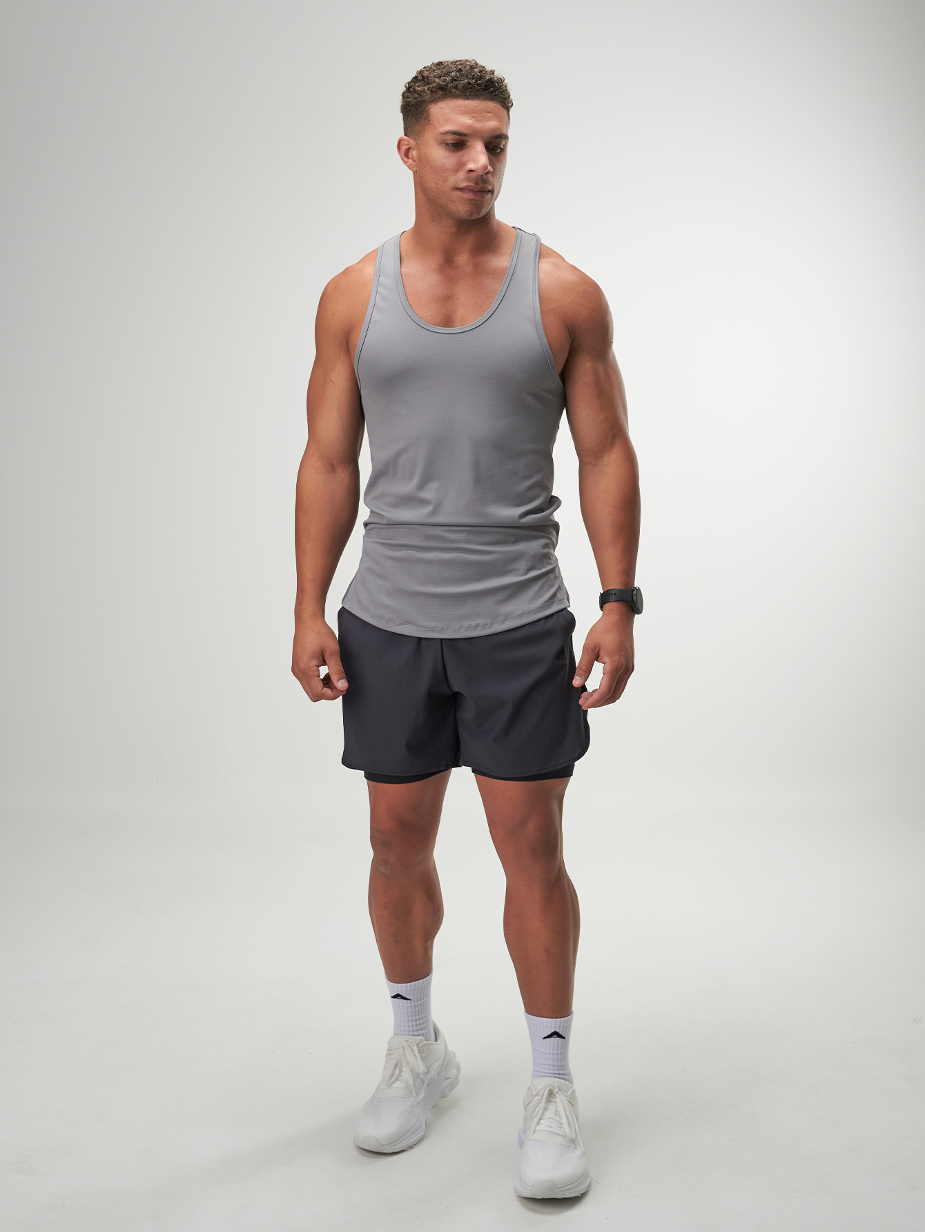 ARC Activewear Tanktop Cutoff Tee Stringer Sports Tank Running Gym Workout Summer