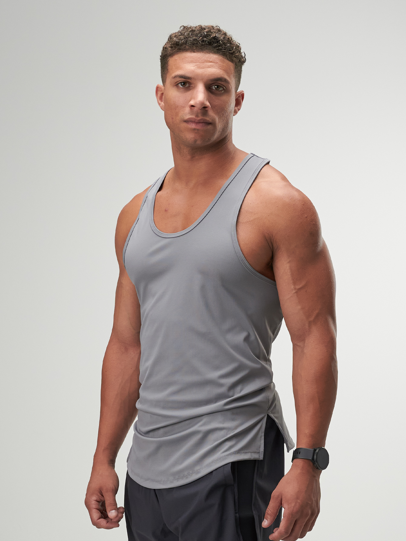ARC Activewear Tanktop Cutoff Tee Stringer Sports Tank Running Gym Workout Summer
