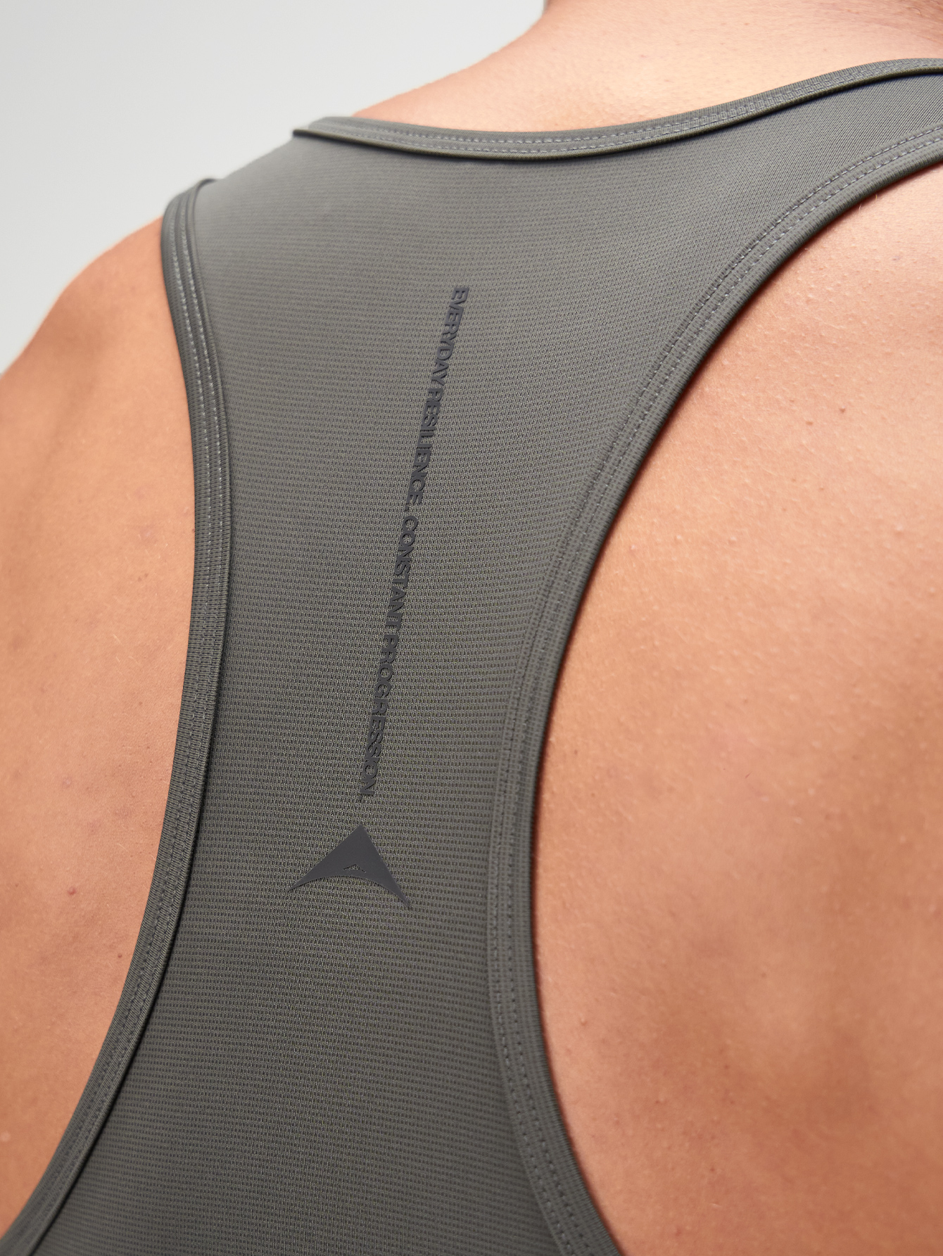 ARC Men's Slogan Letter Print Dark Grey Casual Fitness Workout Tank Top