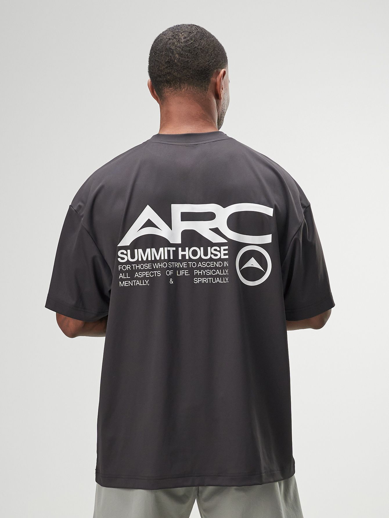 ARC Activewear Oversized T Shirt Performance Top Gym Workout, For Fall