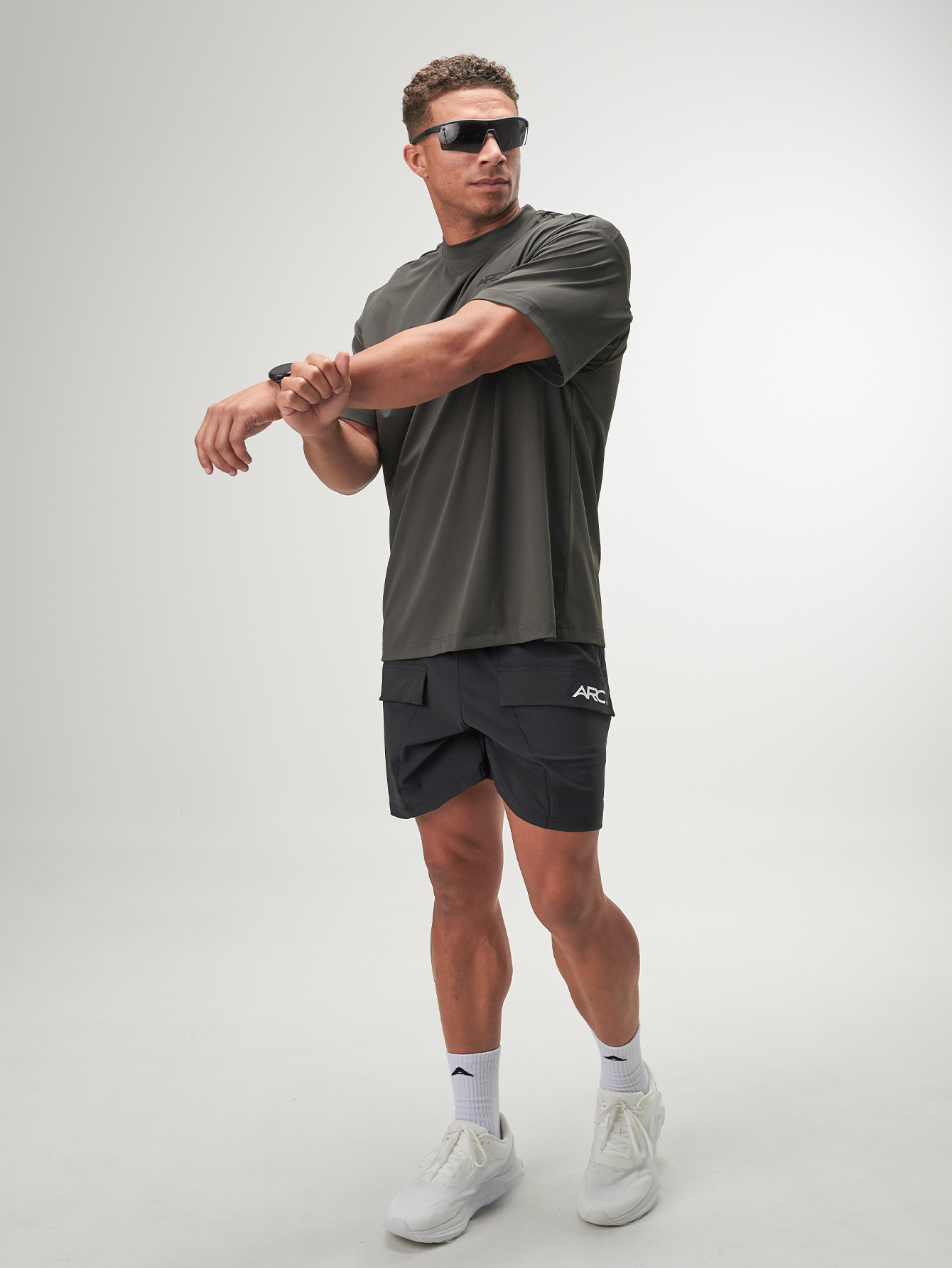 ARC Activewear Oversized T Shirt Performance Top Gym Workout