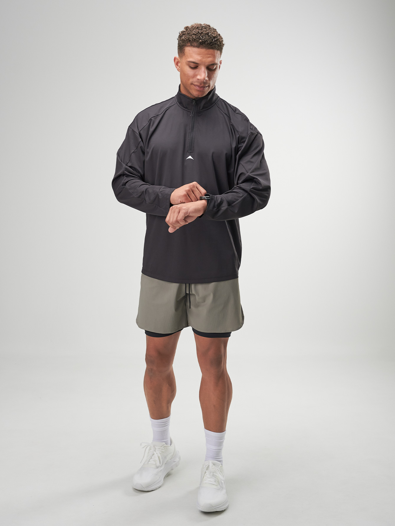 ARC Activewear 1/4 Zip Sweater Performance Top Gym Workout Long Sleeve