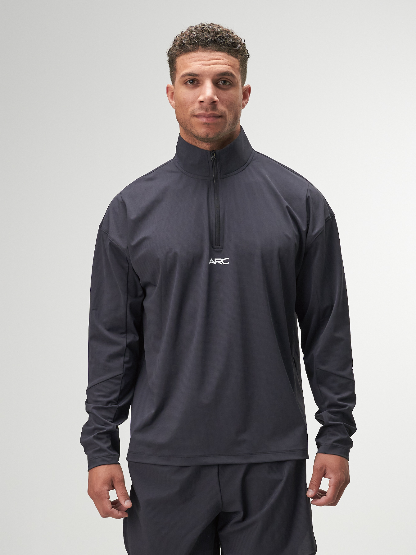 ARC Activewear 1/4 Zip Sweater Performance Top Gym Workout Long Sleeve