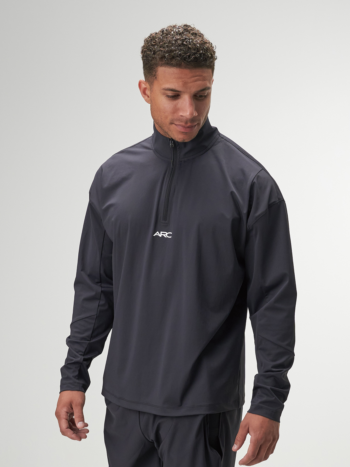 ARC Activewear 1/4 Zip Sweater Performance Top Gym Workout Long Sleeve