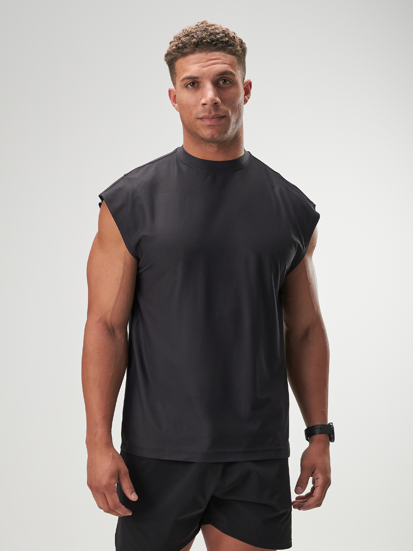 ARC Activewear Oversized Long Sleeve T Shirt Performance Top Gym Workout