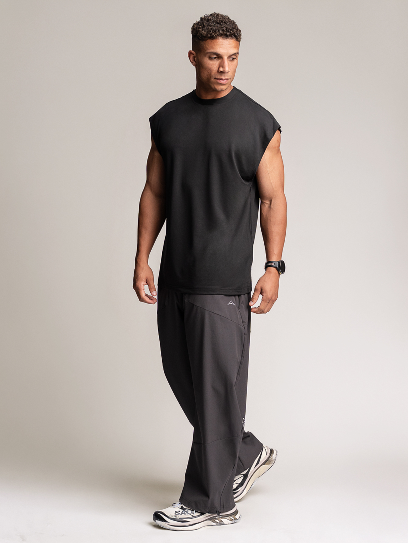 Trinity Cap Sleeve Tank - Black
