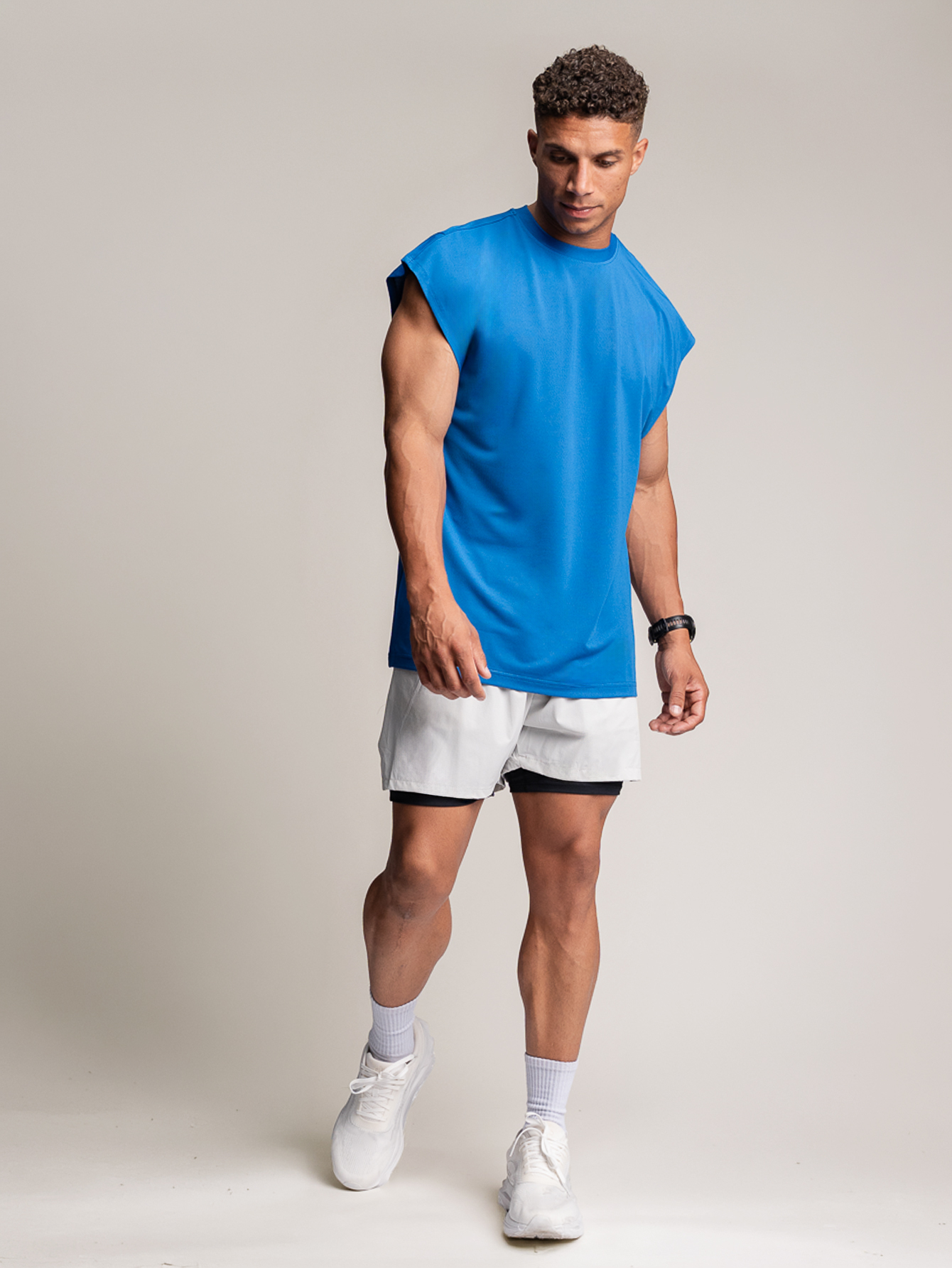 Trinity Cap Sleeve Tank - Navy