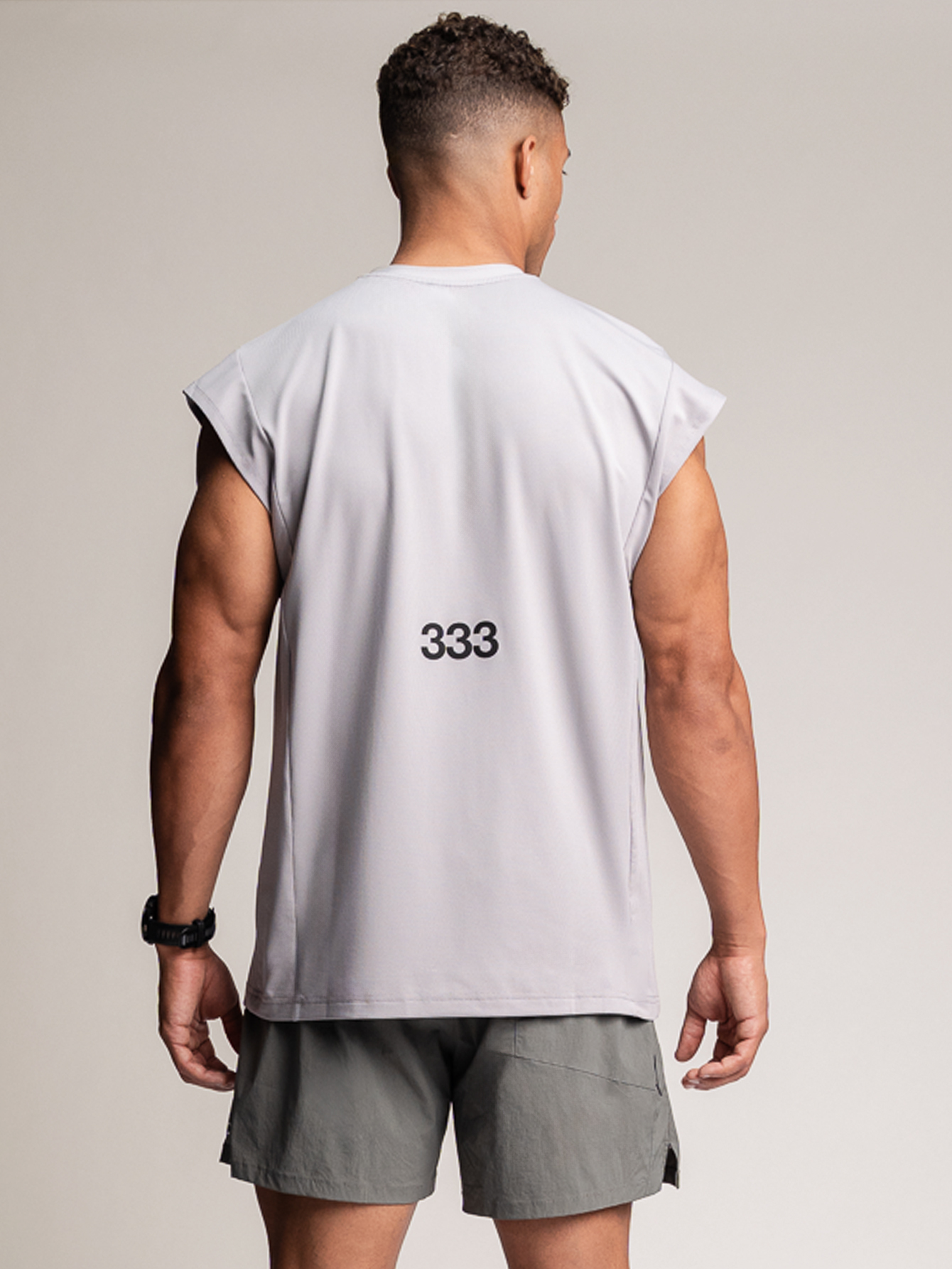 Trinity Cap Sleeve Tank - Light Grey